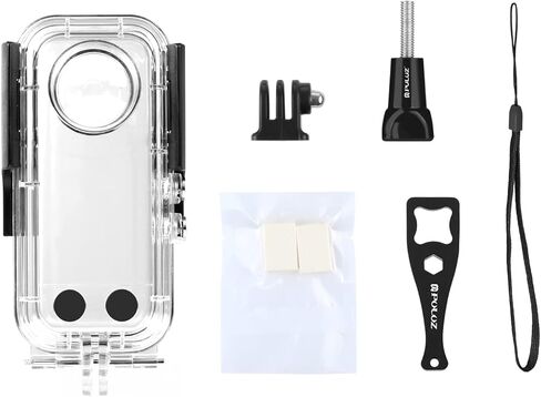 حافظة PULUZ للغوص لـ DJI Osmo Pocket 3 حافظة مقاومة للماء للكمبيوتر الشخصي غطاء حماية 45M/147FT تحت الماء غطاء مبيت للغوص مع ملحقات لكاميرا Osmo Pocket 3 Action in Saudi Arabia