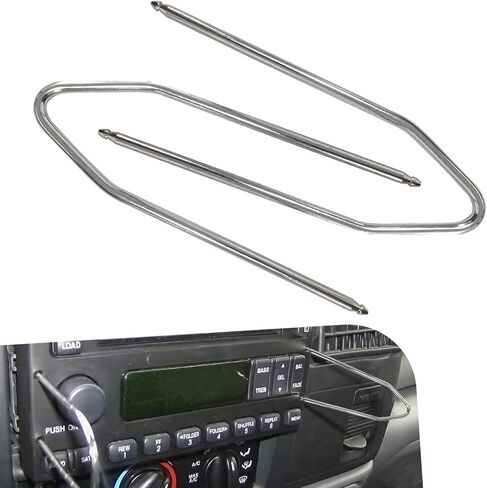 2PCS Car Radio Removal Tool, U-Shaped Auto Radio Removal Pry Tool Kit, for Disassembly Most Cars CD Audio Inverters Frequency Converter, Car Accessories in Saudi Arabia