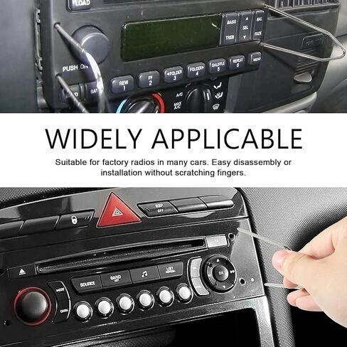 2PCS Car Radio Removal Tool, U-Shaped Auto Radio Removal Pry Tool Kit, for Disassembly Most Cars CD Audio Inverters Frequency Converter, Car Accessories in Saudi Arabia