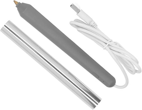 قلم نقش لختم رقائق الحرارة USB من أجل صياغة الرسم والكتابة على الورق وأداة النقش البلاستيكية والخشبية (ذهبي) in Kuwait