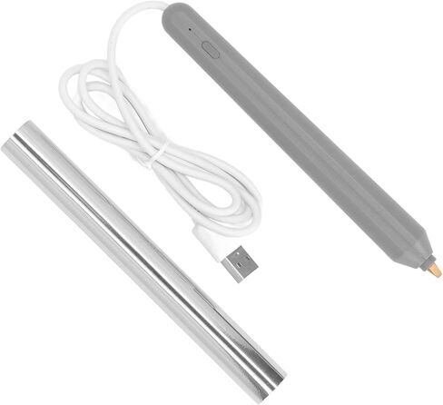 قلم نقش لختم رقائق الحرارة USB من أجل صياغة الرسم والكتابة على الورق وأداة النقش البلاستيكية والخشبية (ذهبي) in Kuwait