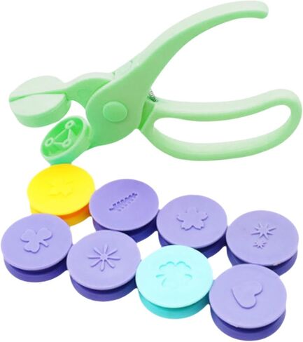 SM SunniMix Children Embossing Kit DIY Hand Tool Lightweight Creative Funny Scrapbooking Craft Paper Embosser for Kindergarten Boys Girls, 9PCS in Saudi Arabia