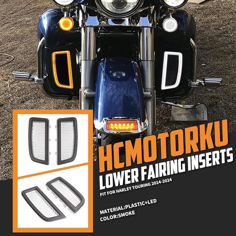 HCmotorku دراجة نارية LED هدية أقل الشوايات بدوره إشارة ضوء تشغيل ضوء صالح ل Harley Touring Street Gilde Road Gilde Electra Glide Ultra Limited 2014-2023 in Kuwait