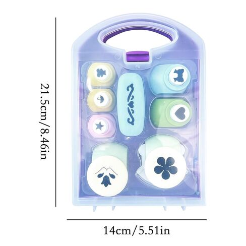 Craft Hole Punch Mold Set - 8 x Scrapbook Shapers Large Embossing Tool | Star Flower Maker Shaper Kids Embossing Tool in Saudi Arabia