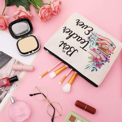 Teacher Appreciation Present for Women Makeup Bag Keychain for School Teacher for 2024 Graduation in Saudi Arabia