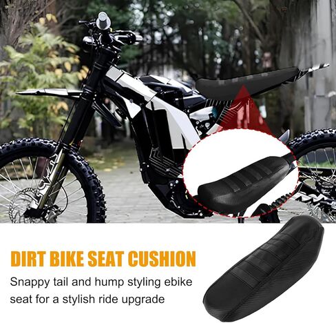PSLER Dirt Bike Seat Cover - Fits for Light Bee X/S/X160/X260 Electric Bike, High Elastic Leather. Black in Saudi Arabia