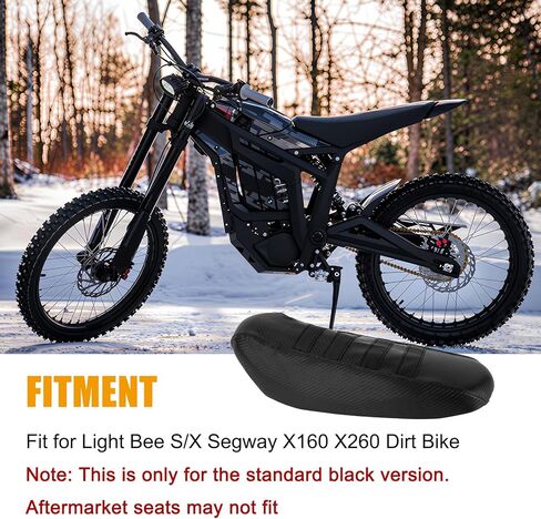 PSLER Dirt Bike Seat Cover - Fits for Light Bee X/S/X160/X260 Electric Bike, High Elastic Leather. Black in Saudi Arabia