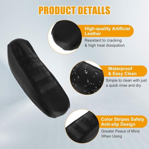 PSLER Dirt Bike Seat Cover - Fits for Light Bee X/S/X160/X260 Electric Bike, High Elastic Leather. Black in Saudi Arabia