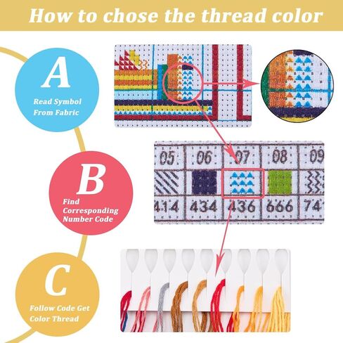 CRASPIRE 6Pcs Cross Stitch Bookmarks Stamped Bookmark Kit with Wire Needle Colorful Cat Animal Crossstitch Embroidery Book Markers Sets for Readers Writers Students Page Gifts Book Favors Gifts in Saudi Arabia
