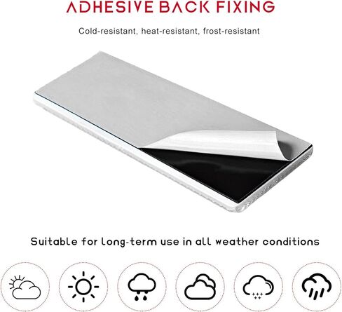 16 PCS Rectangular Safety Reflectors, Waterproof Self Adhesive Rectangle Warning Reflector Stickers, Road Safety Stick-on Rear Reflectors for Trailer Caravan Truck Tractor in Saudi Arabia