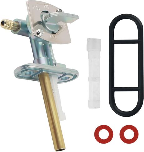 Fuel Petcock Valve Kit,Motorcycle Petcock Fuel Shutoff Valve Compatible with Suzuki/Yamaha,Professional Fuels Shut off Valves Kit Includes Filter Tube/Gaskets in Saudi Arabia