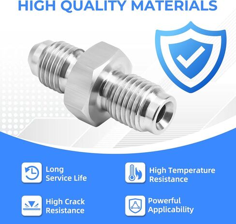 JERBOR 3AN Male to 3/8x24 Inverted Flare Brake Thread, Straight Male Fitting Adapter (1PCS) in Saudi Arabia