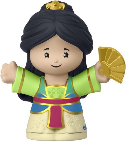 Fisher-Price Replacement Part for Collectible Little People Princess Playset HJW75 - Replacement Princess Mulan Figure Holding a Fan in Saudi Arabia