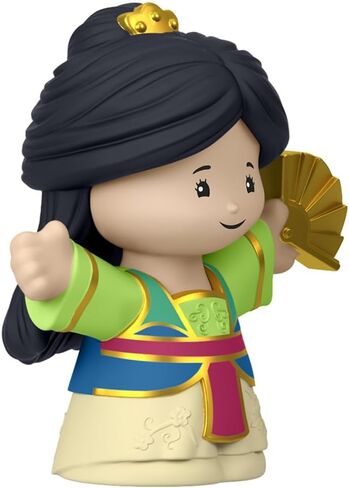 Fisher-Price Replacement Part for Collectible Little People Princess Playset HJW75 - Replacement Princess Mulan Figure Holding a Fan in Saudi Arabia