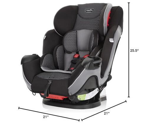 Evenflo Symphony All-in-One Convertible Car Seat with FreeFlow (Olympus Black) in Saudi Arabia