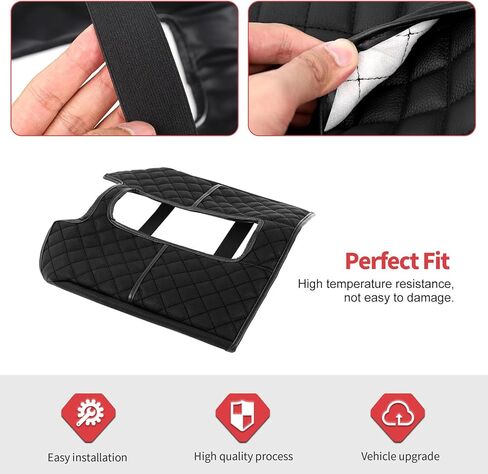 Jimen Center Console Cover Fit for Chevy Silverado/GMC Sierra 2014-2017, for Chevy Suburban 2014-2017, Car Armrest Pad Protector for Chevy Tahoe/GMC Yukon 2014-2017 (Black) in Saudi Arabia