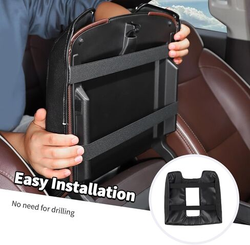 Jimen Center Console Cover Fit for Chevy Silverado/GMC Sierra 2014-2017, for Chevy Suburban 2014-2017, Car Armrest Pad Protector for Chevy Tahoe/GMC Yukon 2014-2017 (Black) in Saudi Arabia
