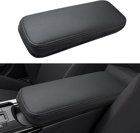 INTGET Center Console Cover for 2026 Toyota Prius Accessories 2023 2024 2025 LE XLE Limited Car Interior Leather Middle Armrest Arm Rest Lid Cushion Pad Protector (2023+, Black Stitches) in Saudi Arabia