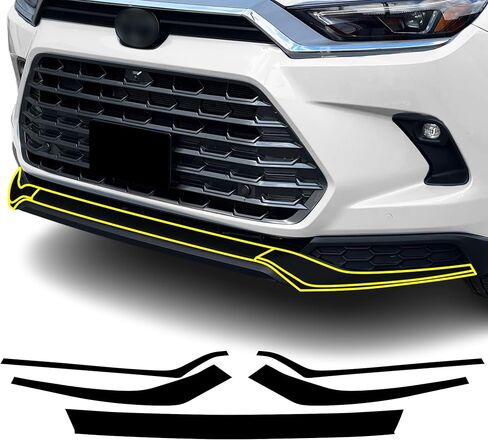 BOGAR TECH DESIGNS Rim Chrome Delete Overlay Compatible with Toyota Grand Highlander 2024-2026, Gloss Black in Saudi Arabia