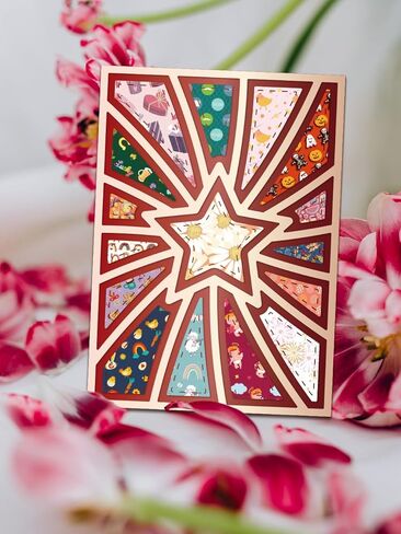 2Pcs Star Line Background Cut Dies, Carbon Steel Cutting Dies Stencils for DIY Scrapbooking Journal Photo Album Decorative Embossing Paper Card Crafts Supply, 142x102x0.8mm in Saudi Arabia