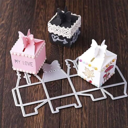 Box Metal die for Scrapbooking – Durable, Cut Stencils for DIY Scrapbook Photo Albums, Decorative Paper Cards, Card Making Accessories, Embossing in Saudi Arabia
