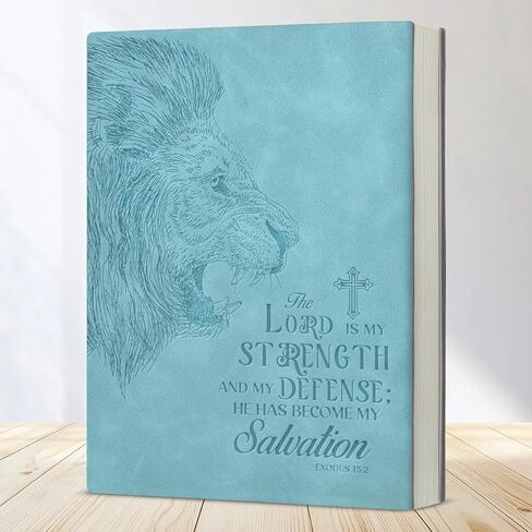 Christian Journal Notebook Bible Verse the Lord Is My Strength and My Defense Exodus 15:2 Scripture Religious Writing Notebook Gifts in Saudi Arabia