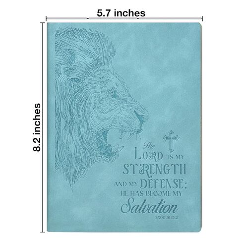 Christian Journal Notebook Bible Verse the Lord Is My Strength and My Defense Exodus 15:2 Scripture Religious Writing Notebook Gifts in Saudi Arabia