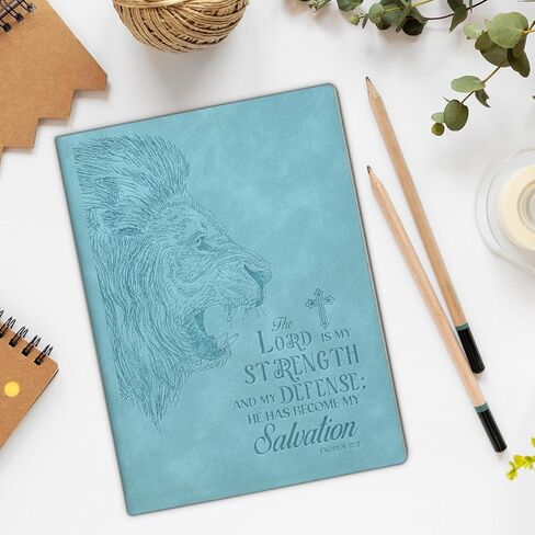 Christian Journal Notebook Bible Verse the Lord Is My Strength and My Defense Exodus 15:2 Scripture Religious Writing Notebook Gifts in Saudi Arabia