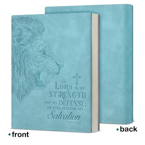Christian Journal Notebook Bible Verse the Lord Is My Strength and My Defense Exodus 15:2 Scripture Religious Writing Notebook Gifts in Saudi Arabia