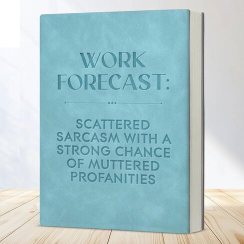 Funny Office Notebook Sarcastic Work Forecast Journal Humor Gifts for Coworker Boss Friend-Blue in Saudi Arabia