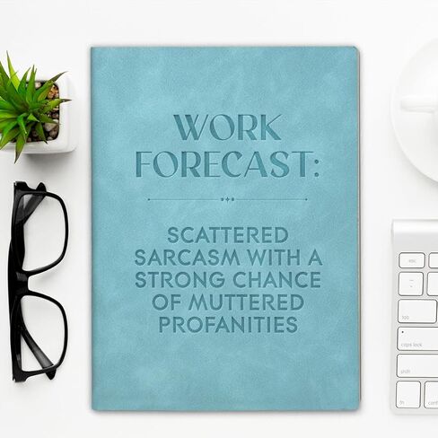 Funny Office Notebook Sarcastic Work Forecast Journal Humor Gifts for Coworker Boss Friend-Blue in Saudi Arabia