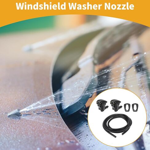 Motoforti Windshield Washer Nozzle Kit for Toyota Tacoma 2005-2015 Windshield Spray Nozzles Wiper Spray Washer Jet No.8538144010 1 Pcs 1.5 Meter Fluid Hose in Saudi Arabia