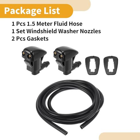 Motoforti Windshield Washer Nozzle Kit for Toyota Tacoma 2005-2015 Windshield Spray Nozzles Wiper Spray Washer Jet No.8538144010 1 Pcs 1.5 Meter Fluid Hose in Saudi Arabia