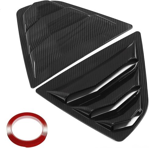 Rear Side Window Louvers Air Vent Scoop Shades Cover Blinds Compatible with Toyota Camry 2018 2019 2020 2021 2022 2023 (Glossy Black) in Saudi Arabia
