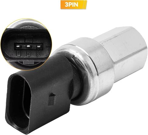 Car AC Pressure Switch Replacement, for VW, for Jetta MK4 MK5 1999-2011, for Passat B5 B6 2001-2011 AC A/C Air Conditioning Pressure Sensor Switch 5K0959126 82CP09-05 in Saudi Arabia