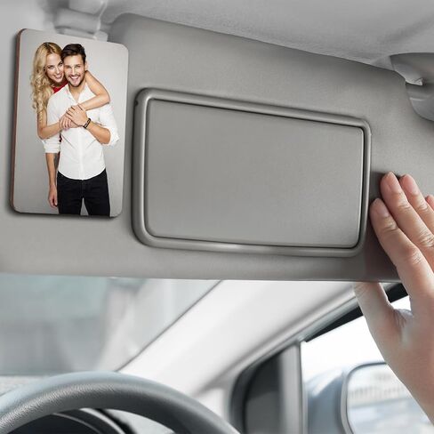 20 Pcs Sublimation Photo Car Visor Clip Bulk Sublimation Wooden Blanks for Dad, Husband, Loved Ones Drive Safe Gift for Christmas Stocking Stuffing Birthday DIY Vertical in Saudi Arabia
