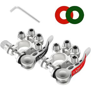 Car Battery Terminal Connectors, 4 Way Positive and Negative Quick Release Terminal Clip, Automotive Top Post Battery Connectors Clamps, Compatible With Vans Trucks and More (Style 1) in Saudi Arabia