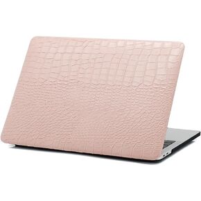MacBook Air 13 inch Case (A1466/A1369, Older Version 2010-2017 Release), Premium PU Leather Case Compatible for Older MacBook Air 13 (No Touch ID), Crocodile Print Pink in Saudi Arabia