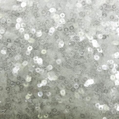 3mm Sequins Crystal Clear Transparent Medium Hole Made in USA in Saudi Arabia