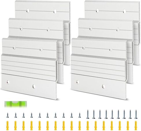 4 Inch French Cleat Hangers (5 Pairs) - Aluminum Z Bar Clips, Wall Mounting Brackets for Lightweight Art, Photos, Whiteboards, Art Frames & More in Saudi Arabia