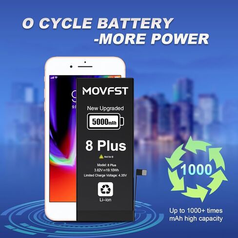MOVFST Replacement for iPhone 14 Plus Battery,4800mAh Li-ion Polymer High Capacity Battery Fit for iPhone 14 Plus Model A2886 A2632 A2885 A2896 A2887 with Repair Tool Kits in Saudi Arabia