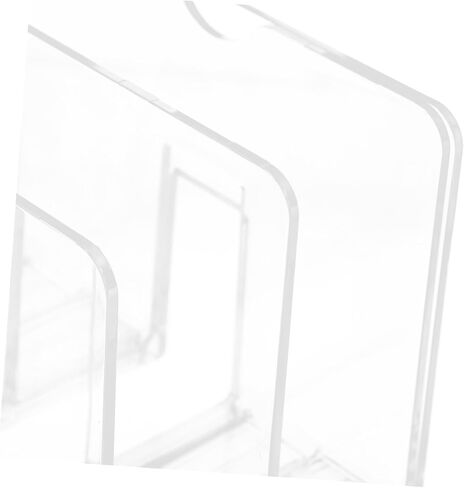 NUOBESTY Transparent Book Holder and Document Organizer Rack Desktop File Stand for Books and Magazines Multifunctional File Organizer for Home and Office Use in Saudi Arabia