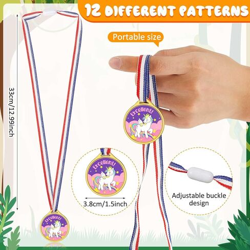36 Pcs Award Medals Gold Plastic Award Medals Motivational Stickers for Kids Teacher Reward Stickers School Supplies for Sports Party Classroom Motivating and Potty Training Awards (Motivational) in Saudi Arabia