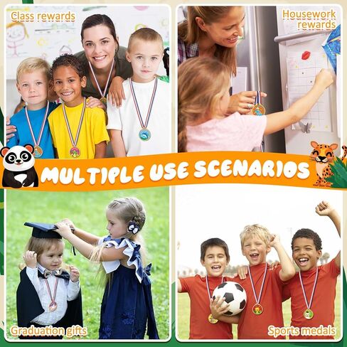 36 Pcs Award Medals Gold Plastic Award Medals Motivational Stickers for Kids Teacher Reward Stickers School Supplies for Sports Party Classroom Motivating and Potty Training Awards (Motivational) in Saudi Arabia