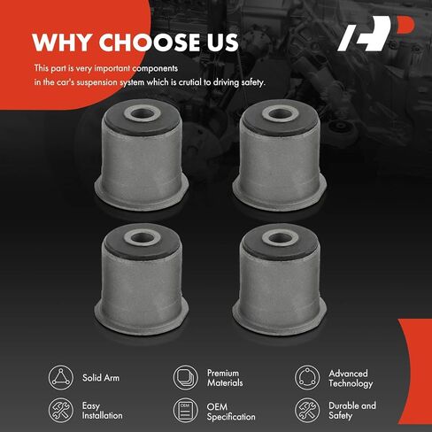 A-Premium 4 x Front Upper Control Arm Bushing Kit, Compatible with Dodge Ram 1500 2002-2005, Durango 2004-2009, Dakota 2005-2010 & Chrysler Aspen 2007-2009 & Mitsubishi Raider 2006-2009 & Ram Dakota in Saudi Arabia