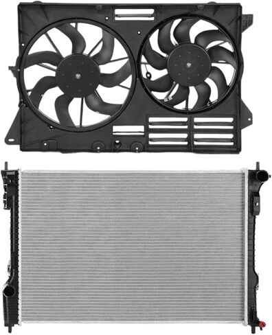 Replacement Parts for New 2Pcs Radiator&Cooling Fan Assembly Kit for Ford Explorer 2013-2019 V6 3.5L Mod-AP88P-108232 in Saudi Arabia