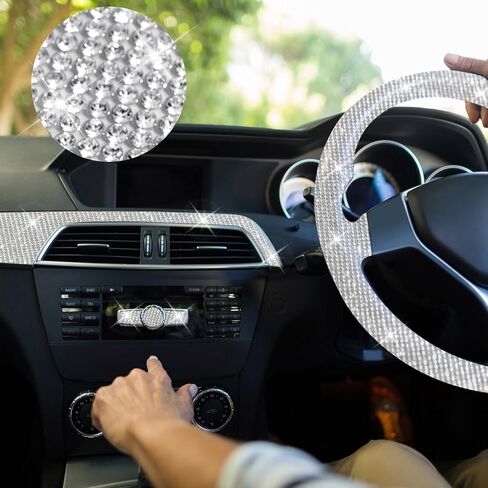 Humyoun 121500 Pieces 118 x 7.9 Inches Bling Rhinestone Sheet Sticker Large 2mm Silver Crystal Self Adhesive Rhinestone Diamond Sticker Glitter Gem Sheet Sticker for DIY Home Car Art Craft Event Decor in Saudi Arabia