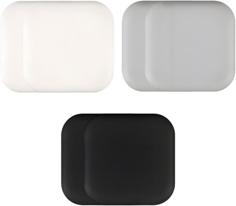 6 Pack Door Stoppers Wall Protector - Silicone Door Knob Guard Wall Shield - Self-Adhesive Door Handle Bumper Silencer for Home ＆ Office Walls (White, Gray, Black) in Saudi Arabia