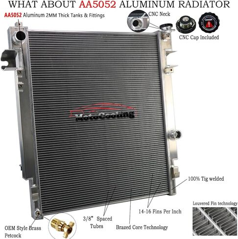 4 صف مشعاع ألومنيوم استبدال ل 2010-2012 2011 دودج رام 2500 3500 4500 6.7 الكمون مشعات المبرد in Kuwait