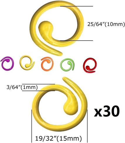 30Pcs Sewing Tool Set, Stitch Markers Knitting Markers Crochet Hook and Needle Clip, Sewing Needles with Plastic Eyelets in Saudi Arabia